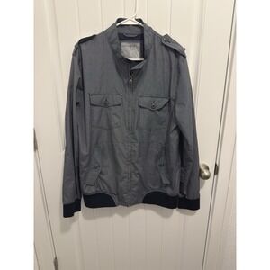 Heritage 1981 Men's Navy/White‎ Stripes Lightweight Fashion Jacket Size Large